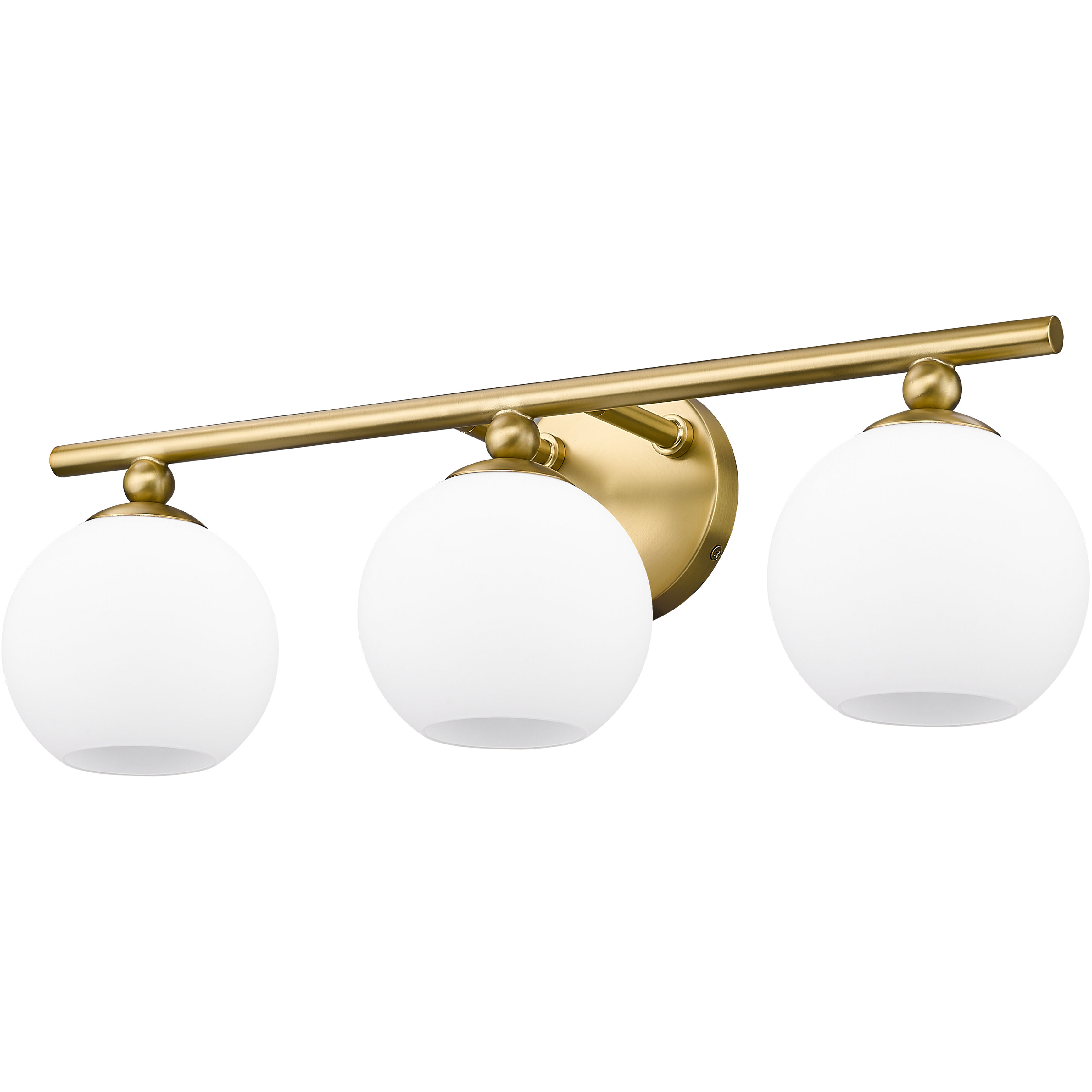 Neoma 3 Light 21.75 inch Modern Gold Vanity Wall Light