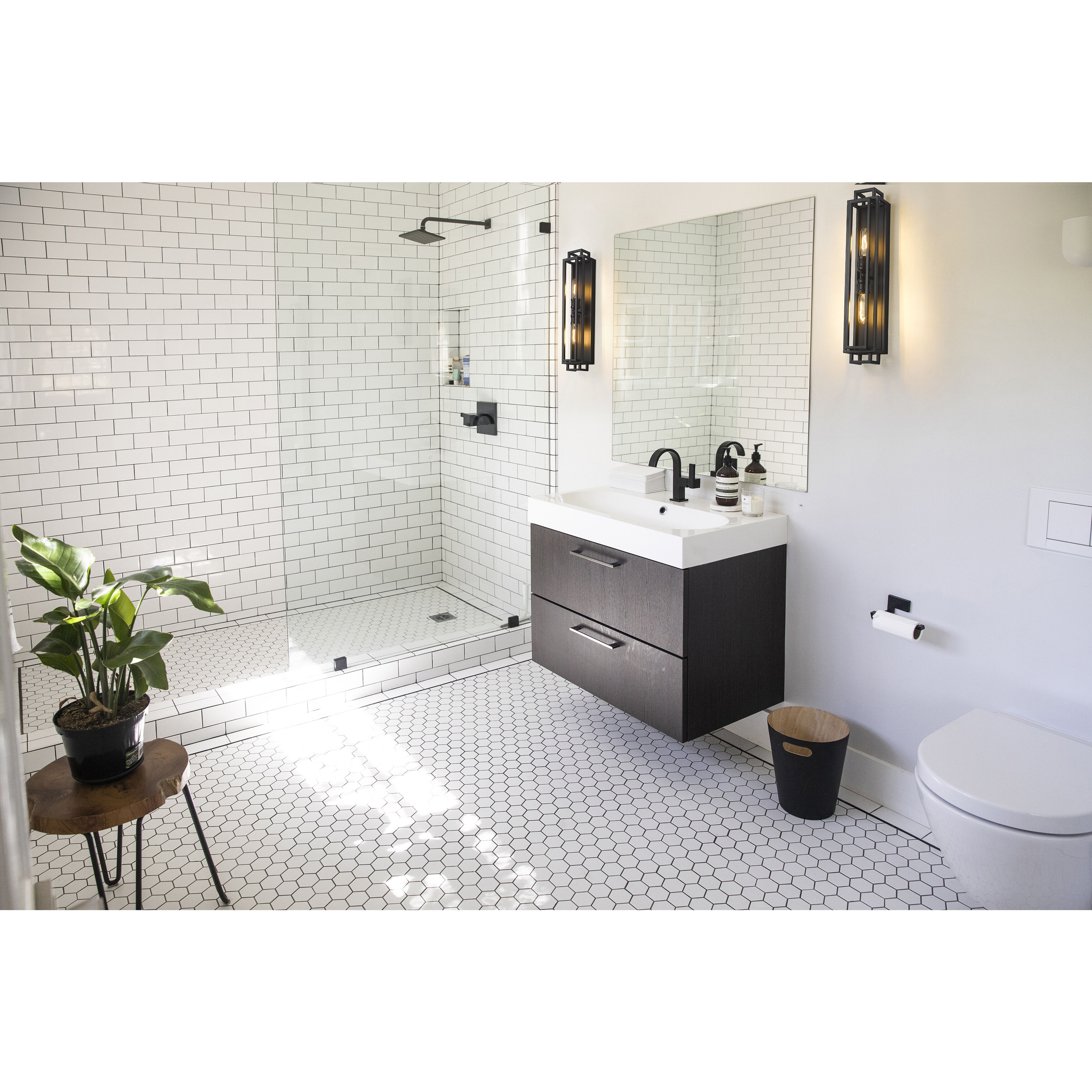 Titania 2 Light 4.75 inch Matte Black Vanity Wall Light