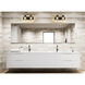 Beckett 2 Light 16 inch Matte Black Vanity Wall Light