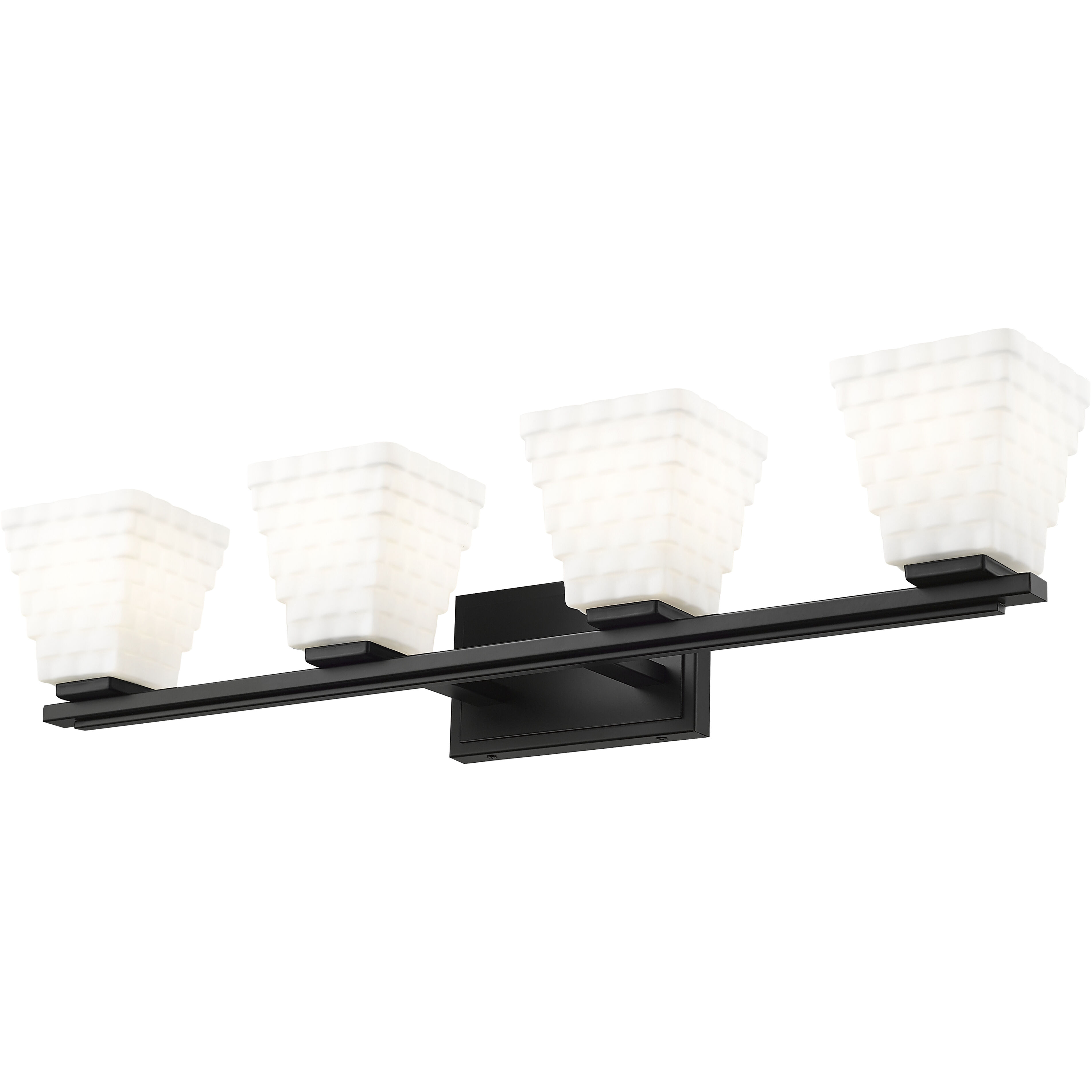 Annalise 4 Light 32 inch Matte Black Vanity Wall Light