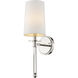 Mila 1 Light 5.5 inch Polished Nickel Wall Sconce Wall Light