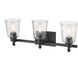 Bohin 3 Light 24 inch Matte Black Vanity Wall Light