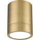 Algar LED 6 inch Modern Gold Flush Mount Ceiling Light