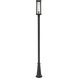 Glenwood 1 Light 114 inch Black Outdoor Post Mounted Fixture