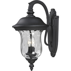 Armstrong 2 Light 19.5 inch Black Outdoor Wall Light