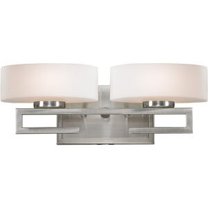 Cetynia 2 Light 16 inch Brushed Nickel Vanity Light Wall Light