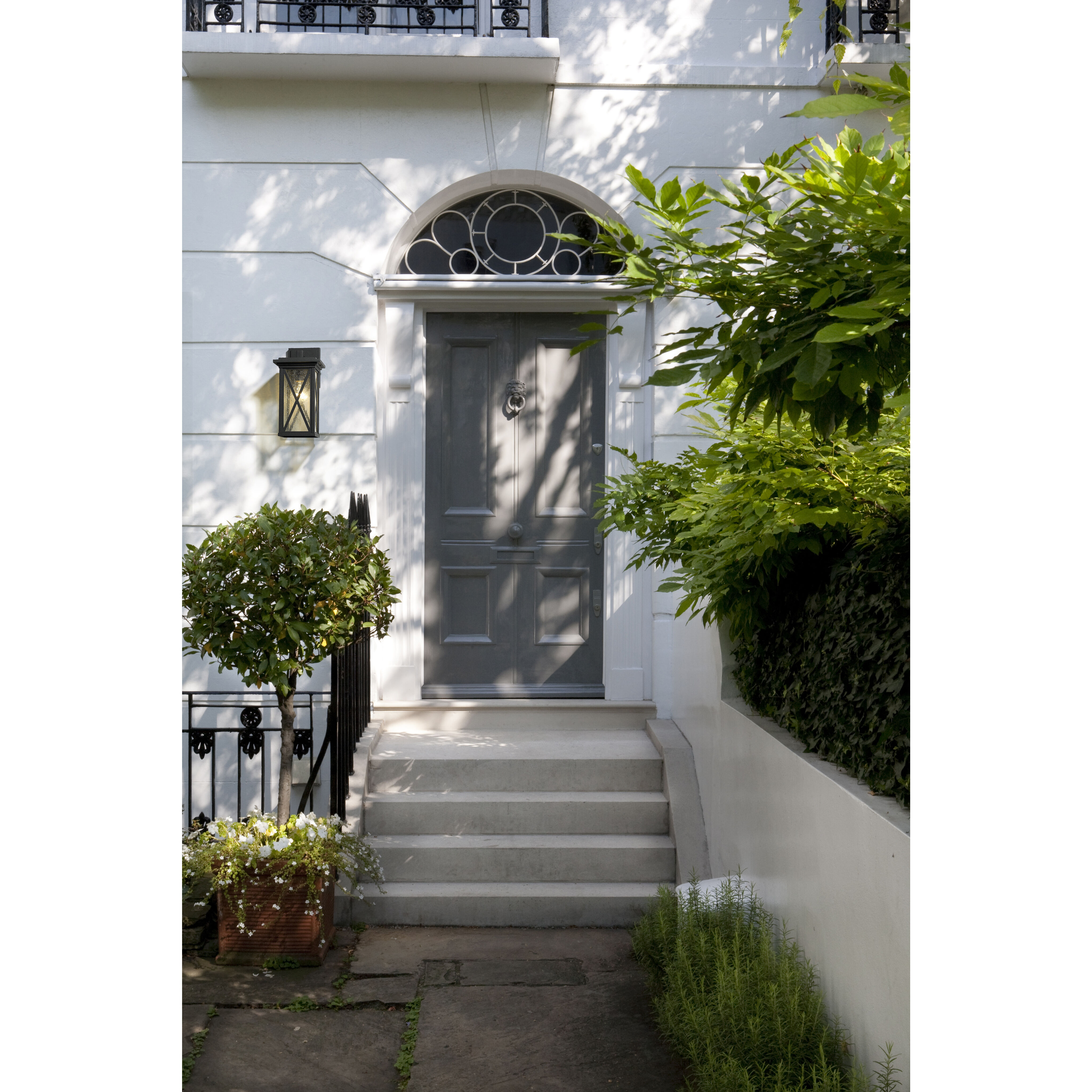 Brookside 1 Light 12.25 inch Black Outdoor Wall Light