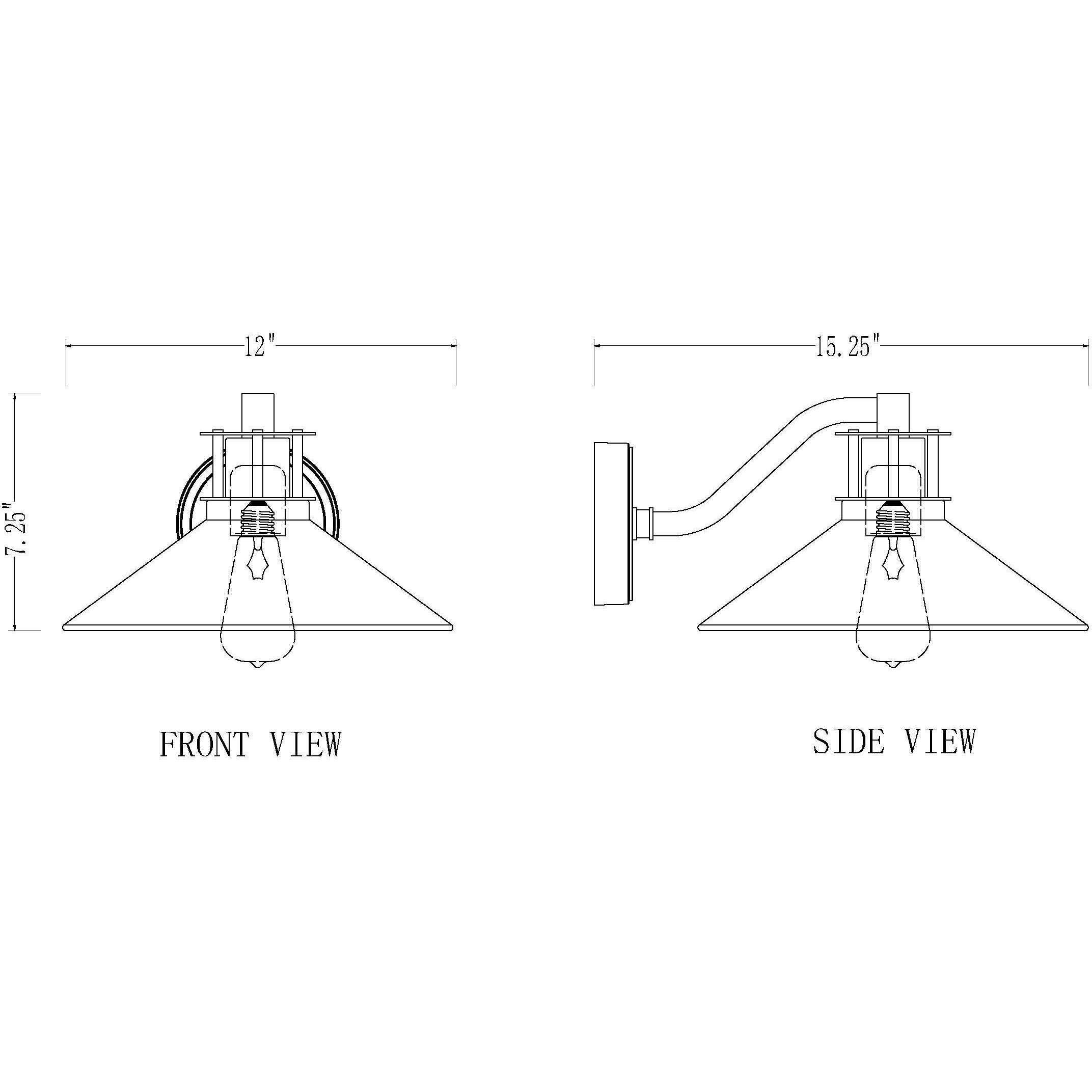 RLM 1 Light 7.25 inch Sand Black Outdoor Wall Light