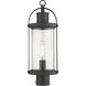 Roundhouse 1 Light 20.5 inch Black Outdoor Post Mount Fixture