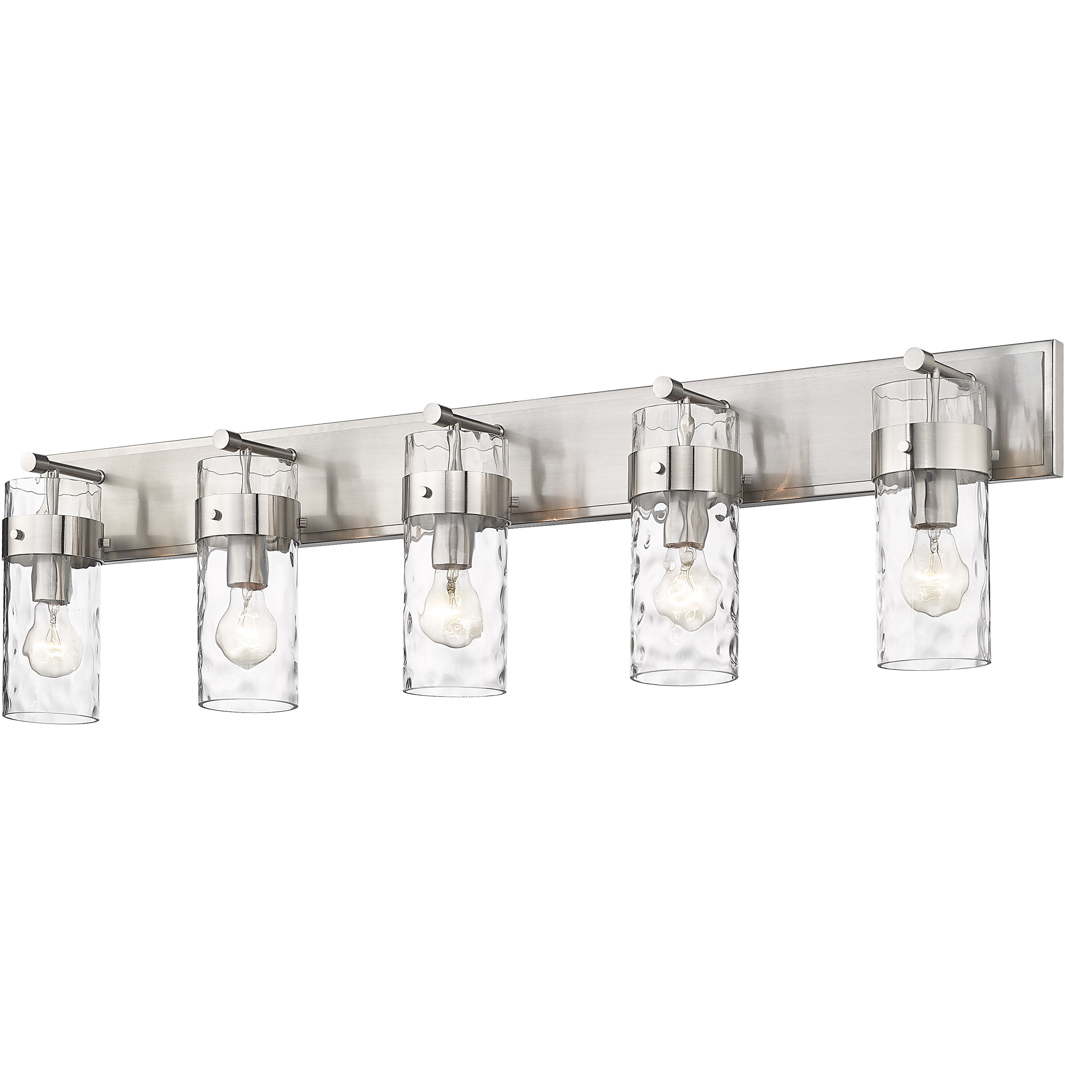 Fontaine 5 Light 44 inch Brushed Nickel Vanity Wall Light