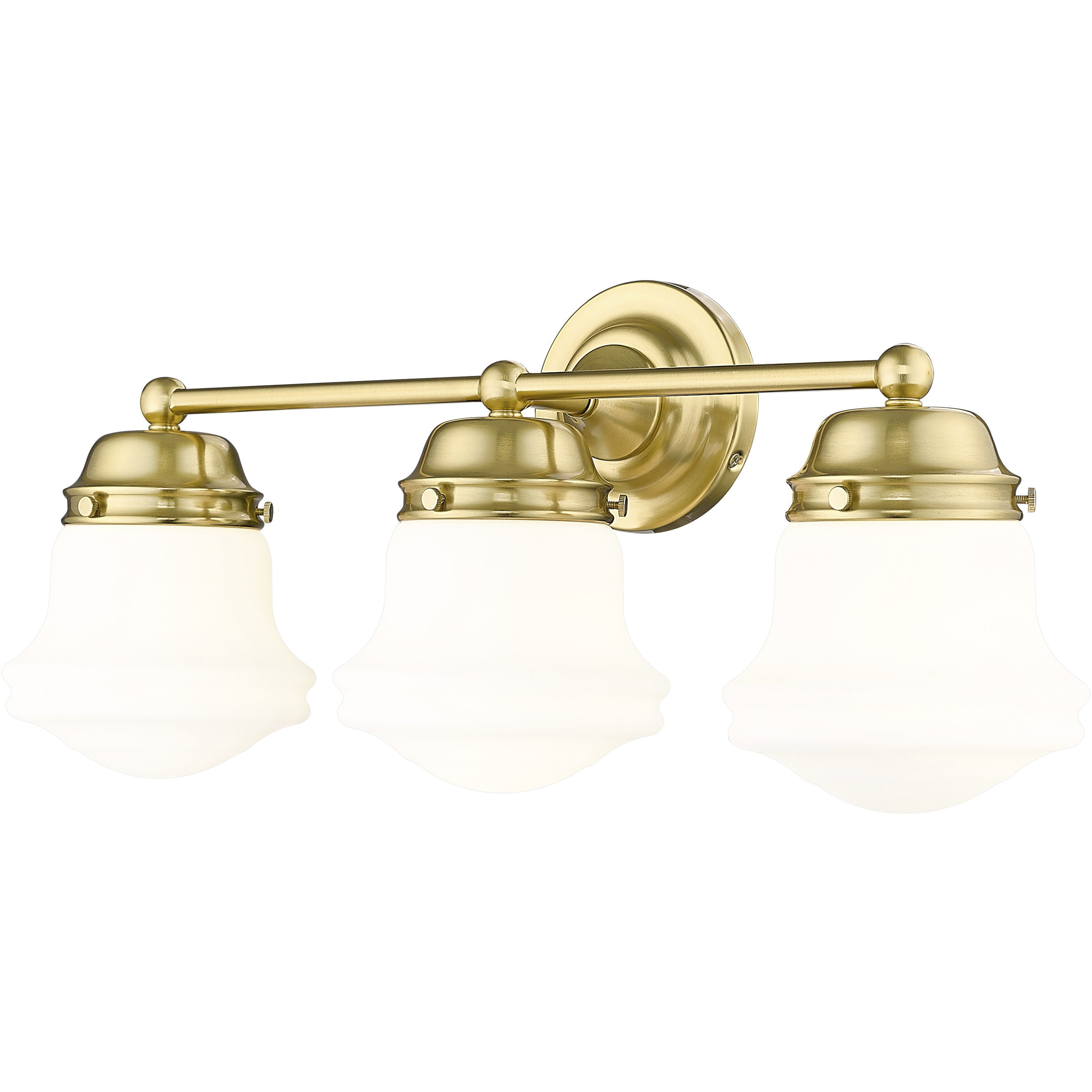 Vaughn 3 Light 22.5 inch Luxe Gold Vanity Wall Light