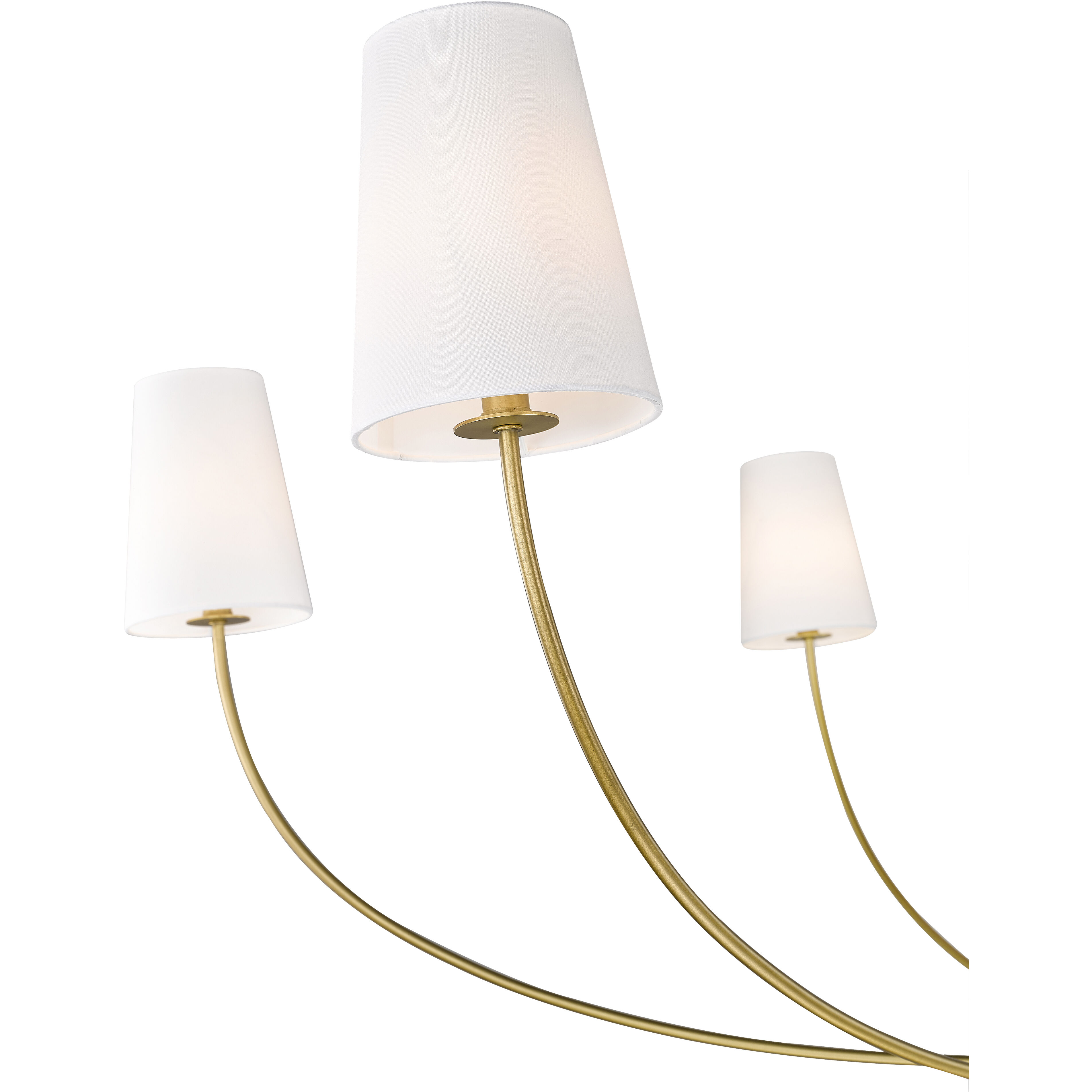 Shannon 6 Light 62 inch Rubbed Brass Chandelier Ceiling Light