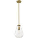 Ayra 1 Light 8 inch Olde Brass Pendant Ceiling Light