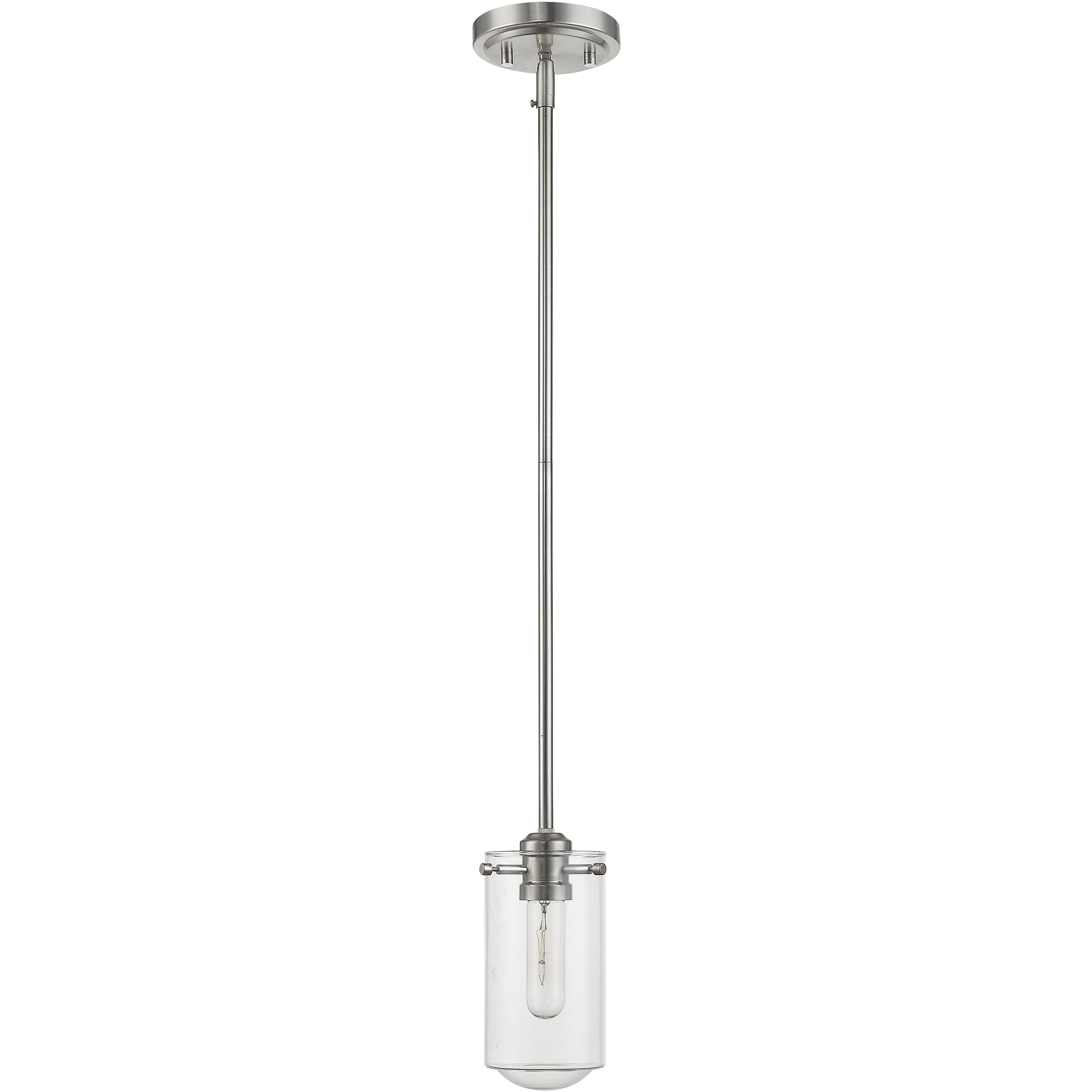 Delaney 1 Light 4 inch Brushed Nickel Pendant Ceiling Light