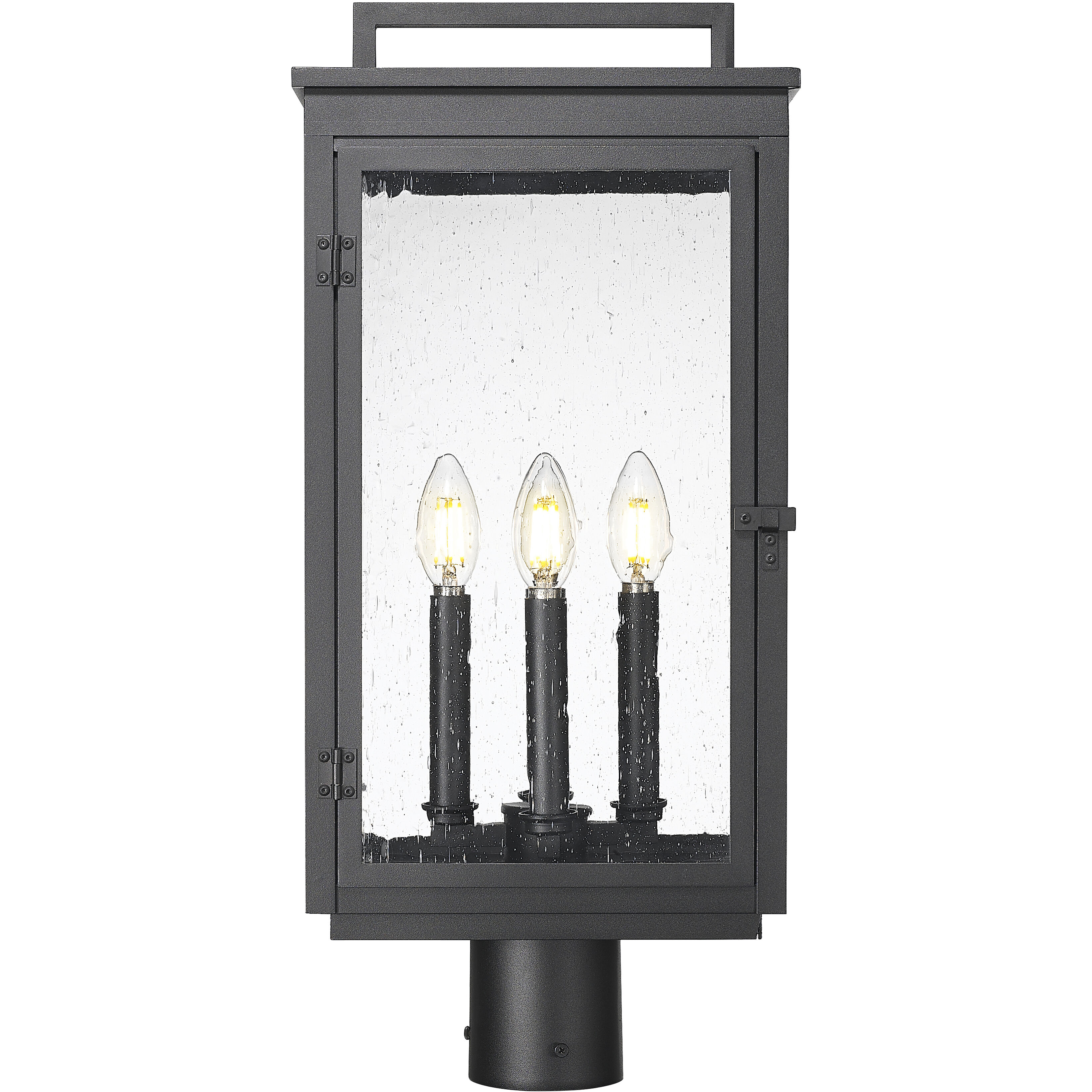 Hartwell 4 Light 22.75 inch Sand Black Outdoor Post Mount Fixture