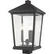 Beacon 3 Light 22.25 inch Oil Rubbed Bronze Outdoor Post Mount Fixture in 15