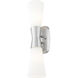 Emrys 2 Light 4.5 inch Brushed Nickel Wall Sconce Wall Light