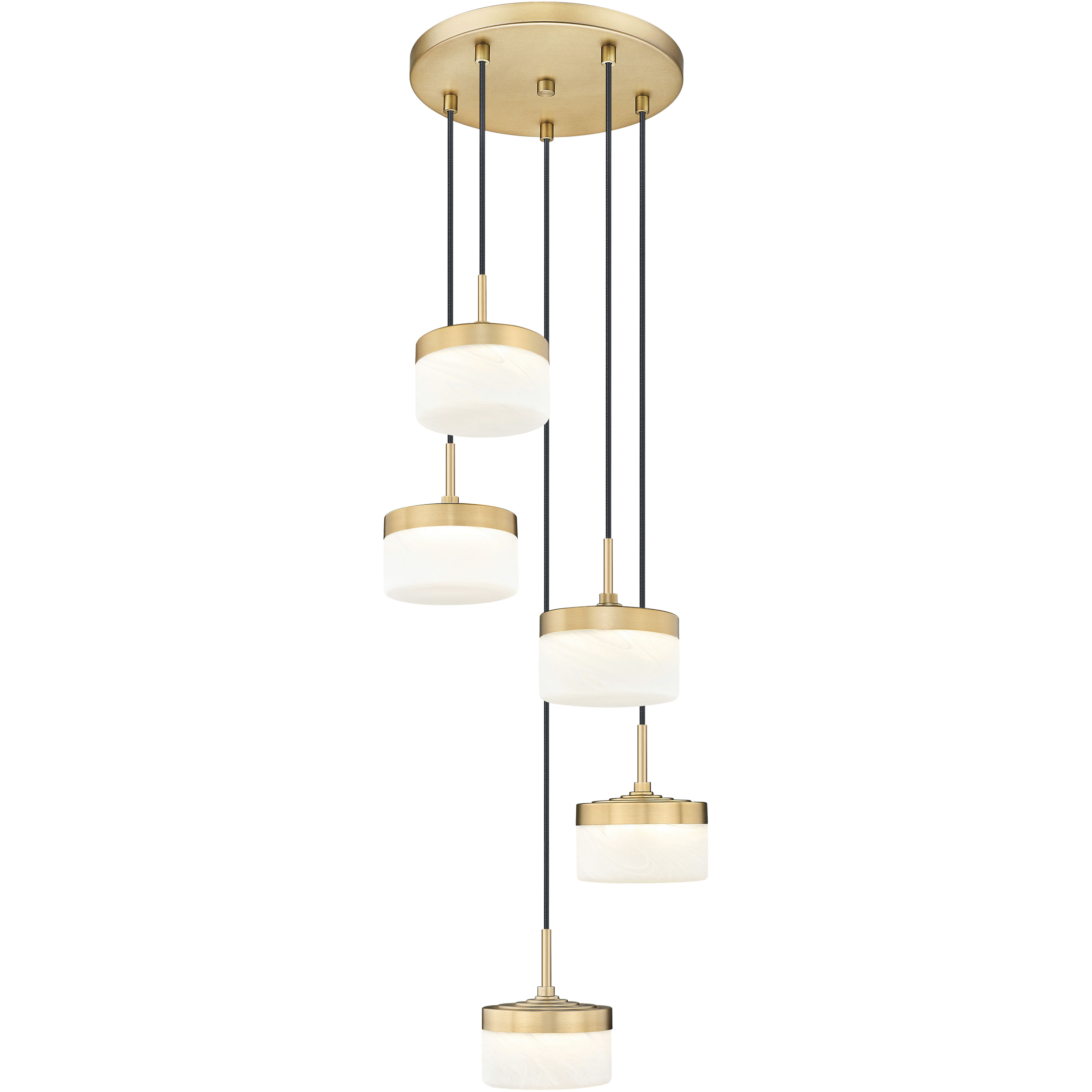 Renaud LED 15.75 inch Modern Gold Chandelier Ceiling Light