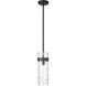 Fontaine 1 Light 5.75 inch Matte Black Pendant Ceiling Light