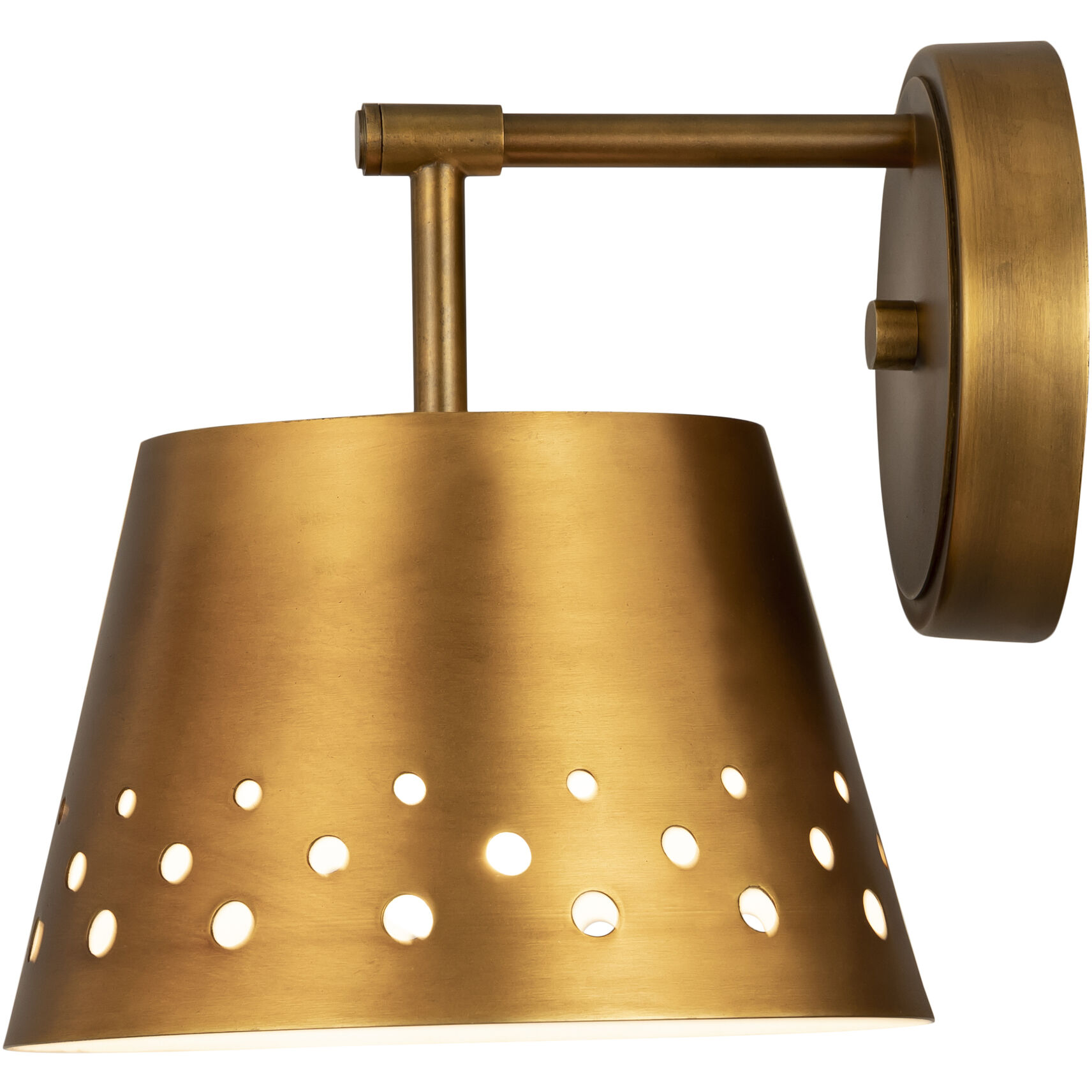 Katie 1 Light 8 inch Rubbed Brass Wall Sconce Wall Light