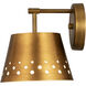 Katie 1 Light 8 inch Rubbed Brass Wall Sconce Wall Light