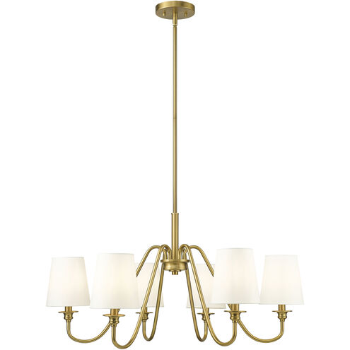 Gianna 6 Light 32 inch Modern Gold Chandelier Ceiling Light