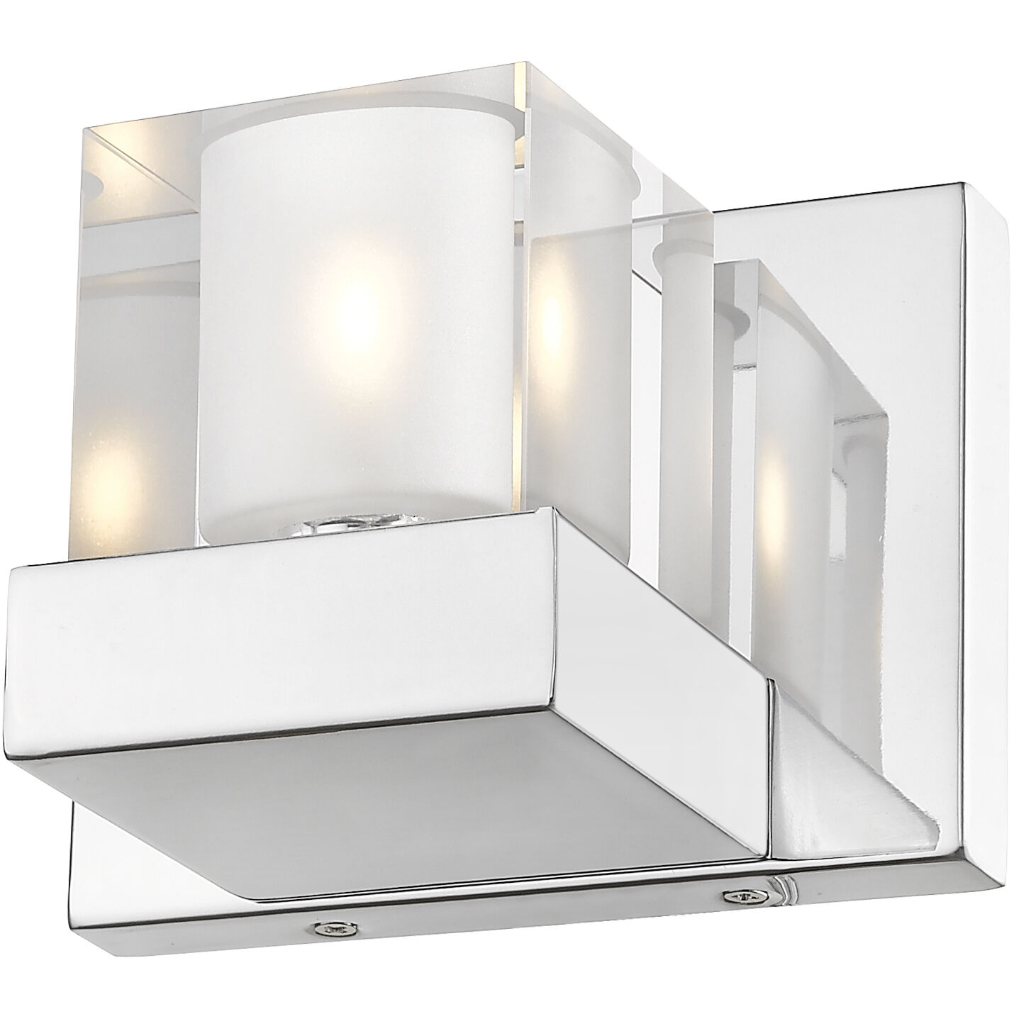 Fallon 1 Light 6 inch Chrome Wall Sconce Wall Light in G9, Clear and Frosted