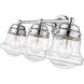 Vaughn 3 Light 22.5 inch Chrome Vanity Wall Light