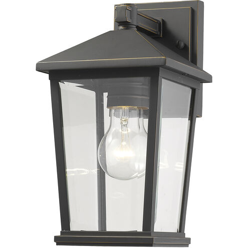 Beacon 1 Light 11.5 inch Oil Rubbed Bronze Outdoor Wall Light