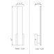 Stylet LED 3.75 inch Sand Black Outdoor Wall Light