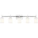 Cadoc 5 Light 40.5 inch Chrome Bath Vanity Light Wall Light