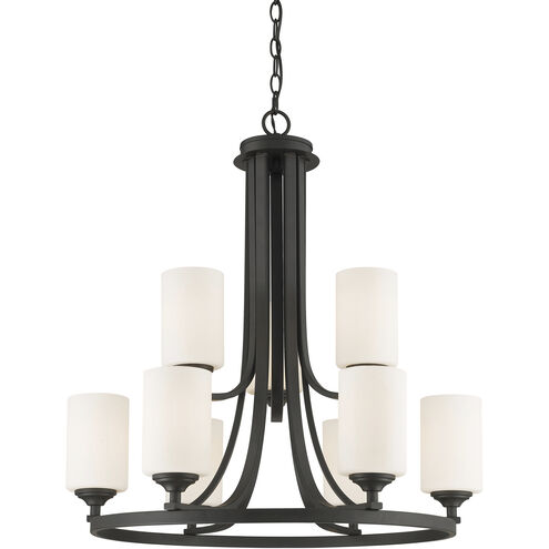 Bordeaux 9 Light 26.25 inch Bronze Chandelier Ceiling Light