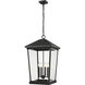 Beacon 4 Light 16 inch Black Outdoor Chain Mount Ceiling Fixture