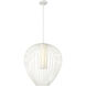 Savanti 1 Light 22 inch Tundra White Pendant Ceiling Light