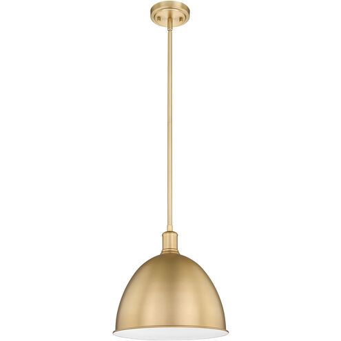 Sawyer 1 Light 12.5 inch Classic Brass Pendant Ceiling Light