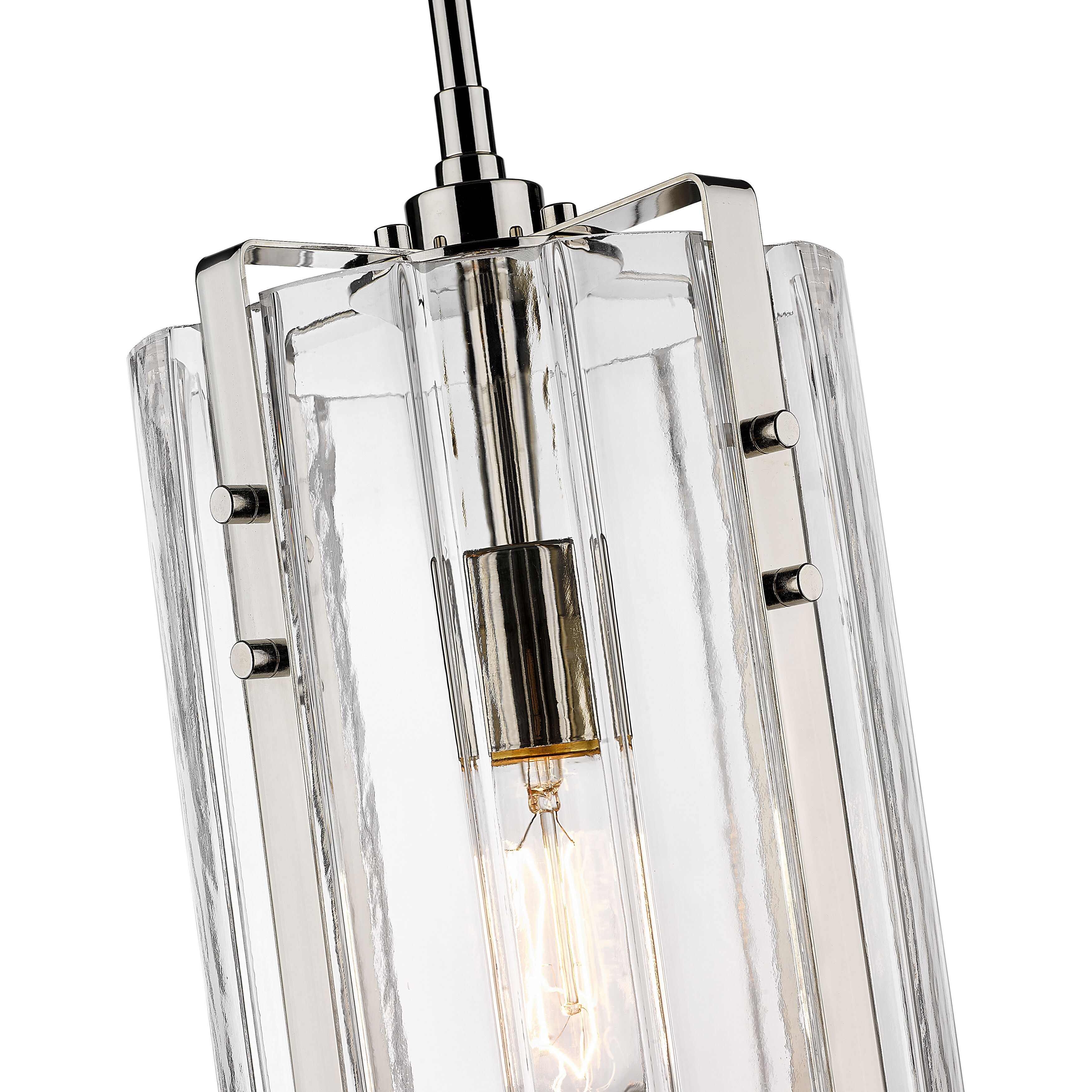 Alverton 1 Light 8 inch Polished Nickel Pendant Ceiling Light