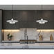 Ludo LED 16 inch Brushed Nickel Pendant Ceiling Light