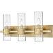 Lawson 3 Light 25 inch Rubbed Brass Vanity Wall Light in Rubbed Bronze