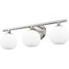 Neoma 3 Light 21.75 inch Brushed Nickel Vanity Wall Light