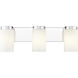 Burk 3 Light 22.5 inch Chrome Bath Vanity Light Wall Light