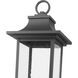 Tiberius 6 Light 34.75 inch Black Outdoor Post Mount Fixture