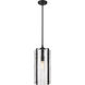Alverton 1 Light 8 inch Matte Black Pendant Ceiling Light