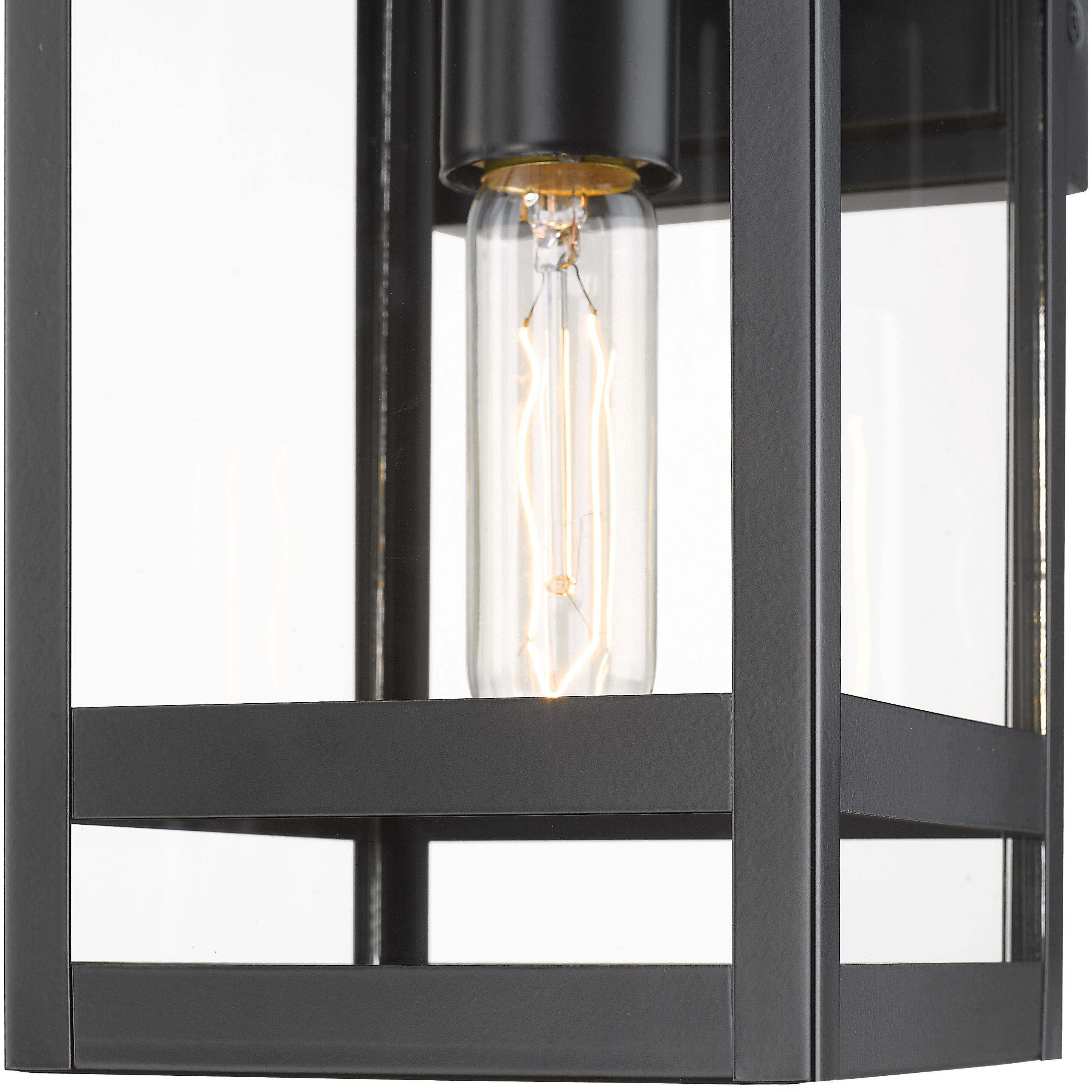 Nuri 1 Light 13.5 inch Black Outdoor Wall Light