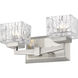 Rubicon 2 Light 13.5 inch Brushed Nickel Vanity Wall Light in G9
