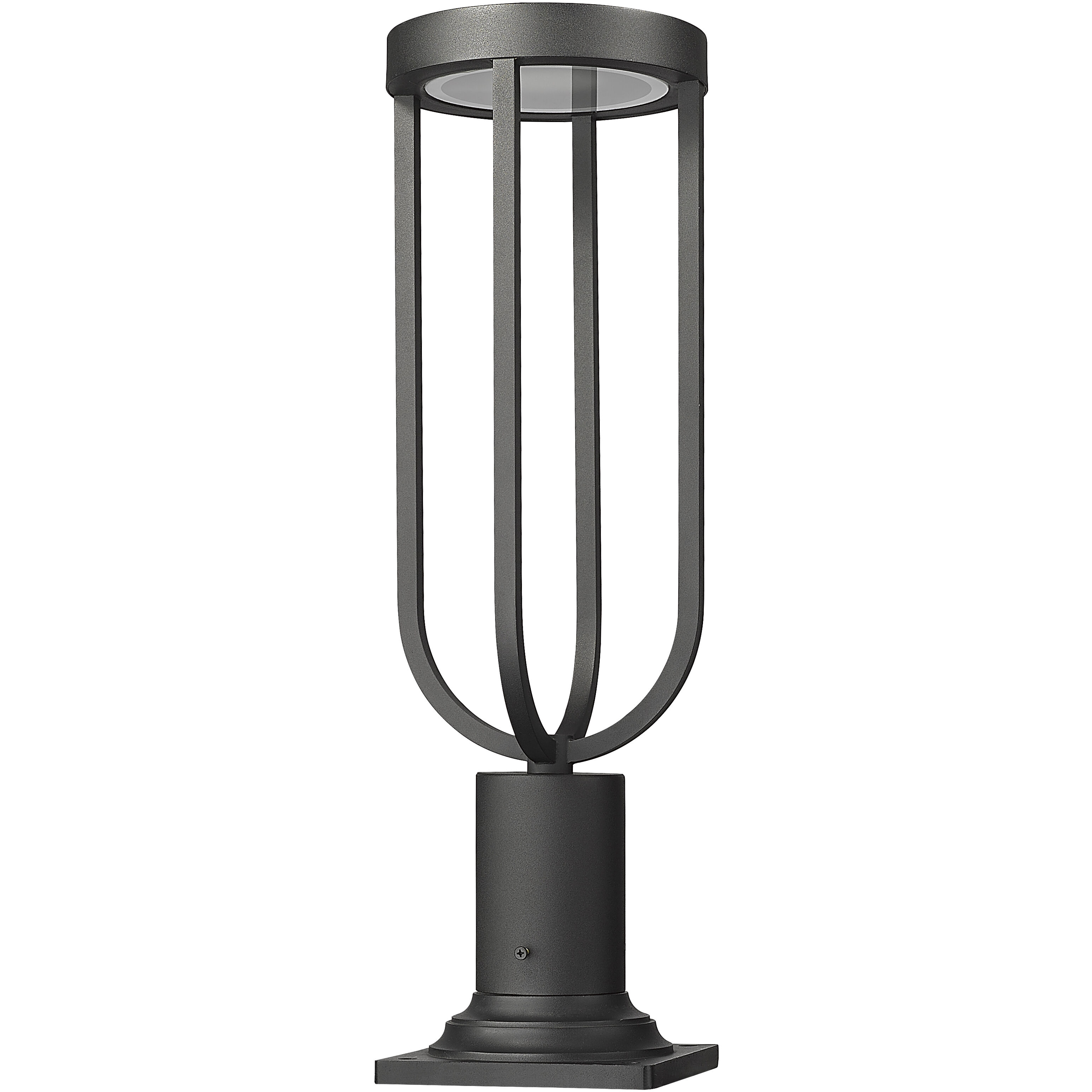 Leland LED 22.75 inch Sand Black Outdoor Pier Mounted Fixture