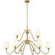 Gianna 9 Light 46 inch Modern Gold Chandelier Ceiling Light