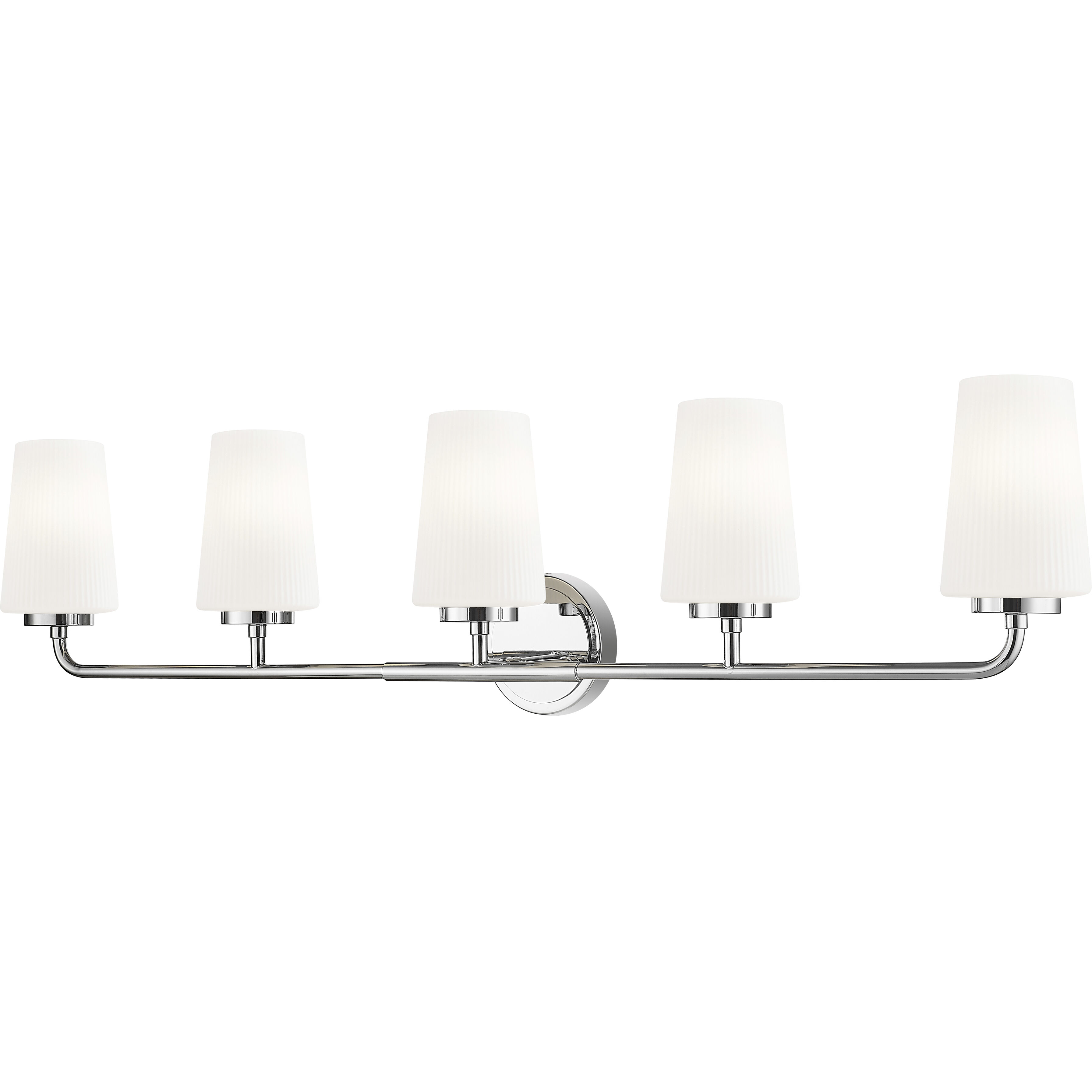 Montford 5 Light 40 inch Chrome Bath Vanity Light Wall Light