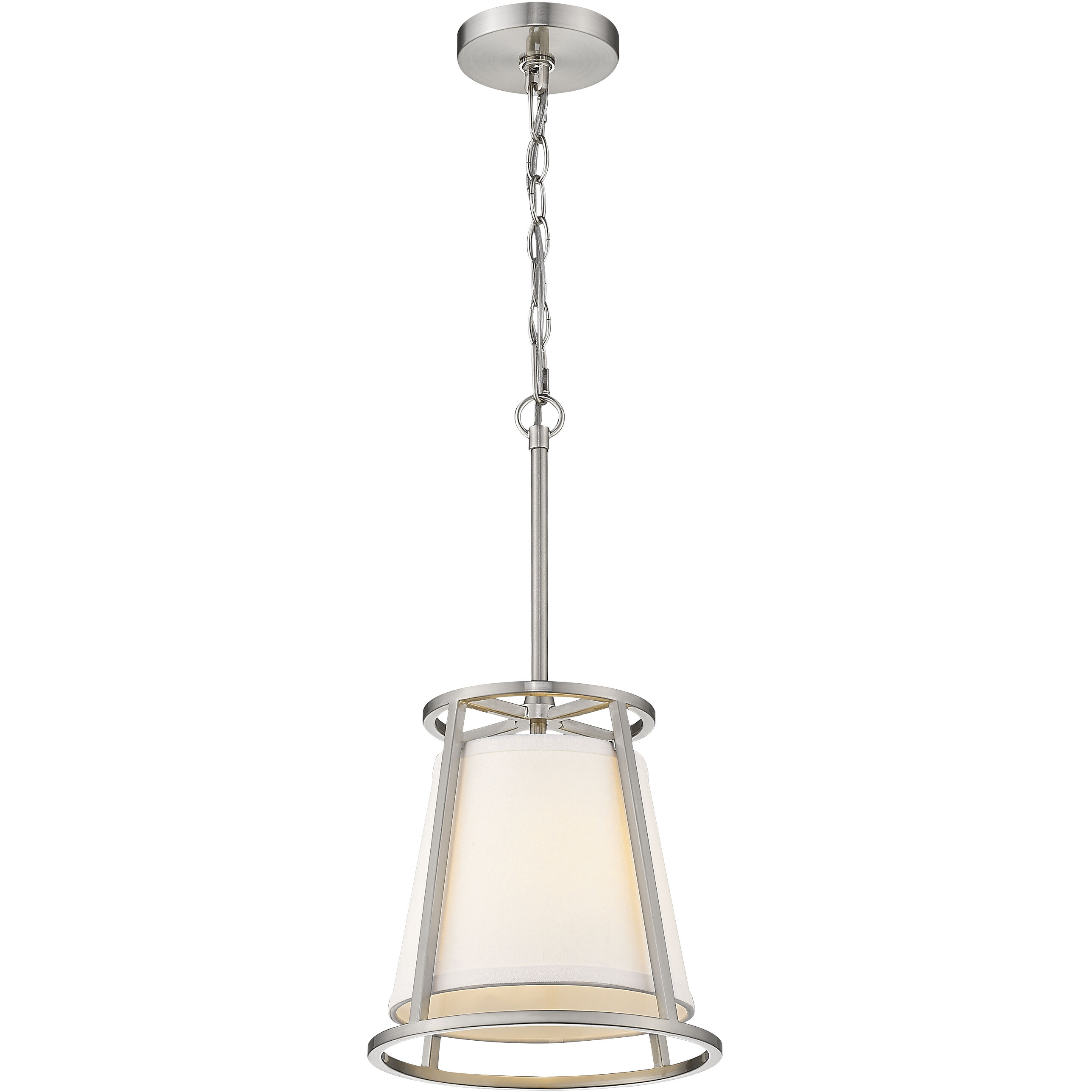 Lenyx 1 Light 10 inch Brushed Nickel Pendant Ceiling Light