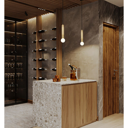 Stari 1 Light 4.75 inch Modern Gold Pendant Ceiling Light