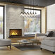 Arden 17 Light 42 inch Matte Black Linear Chandelier Ceiling Light